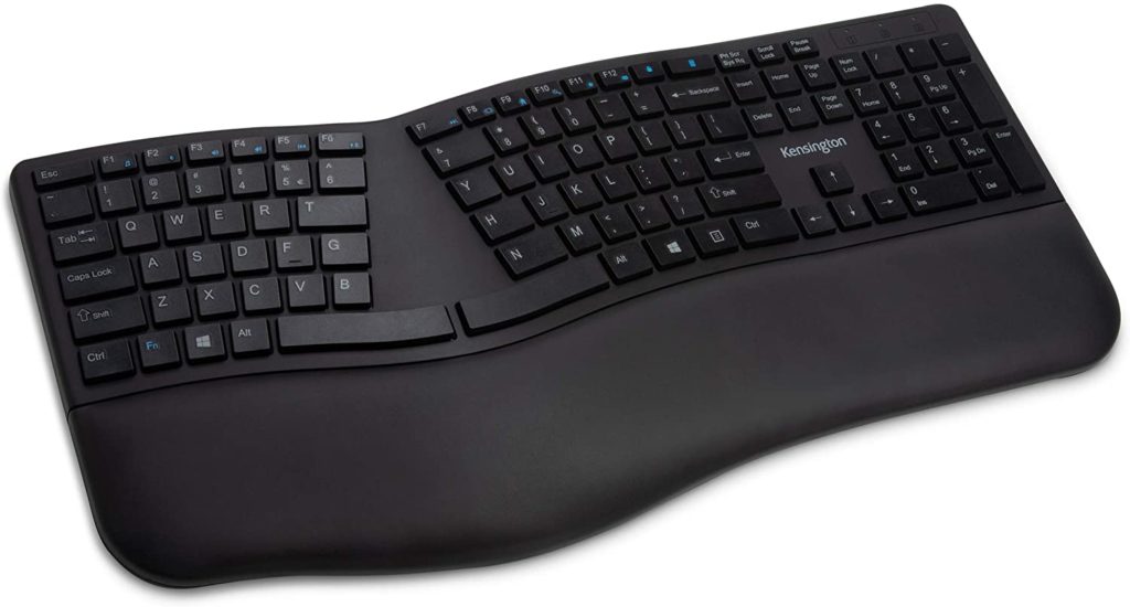 5 ergonomic laptop accessories you need for your work and study set-ups: Kensington ergonomic keyboard | Amazon