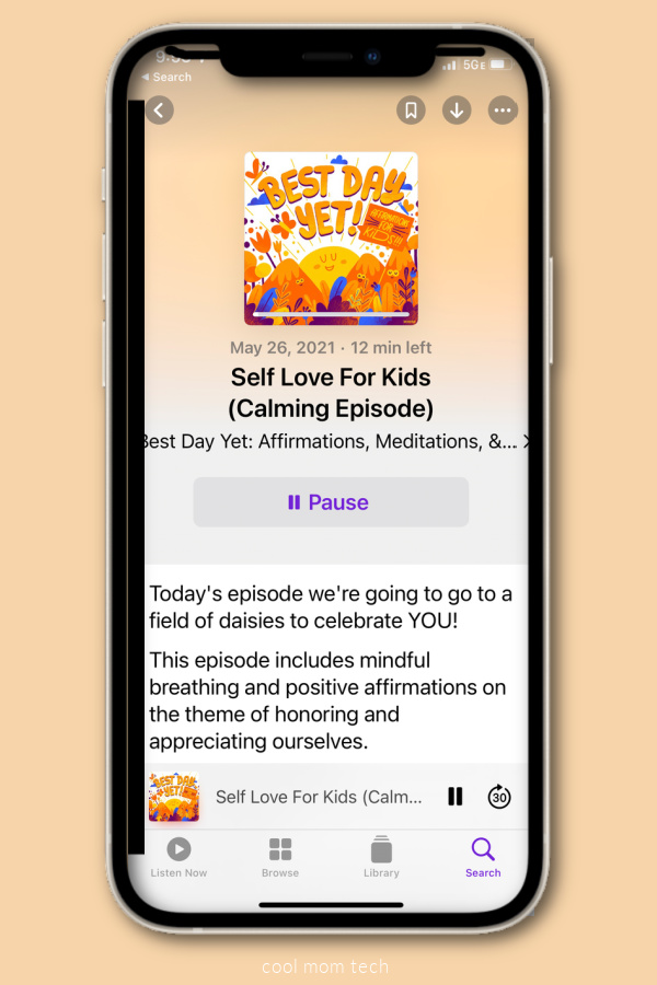 Help for kids with anxiety: 4 mindfulness podcasts for kids including Best Day Yet: Affirmations for Kids