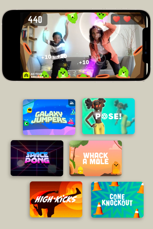 Active Arcade app: So many fun games to get families off the couch and moving!
