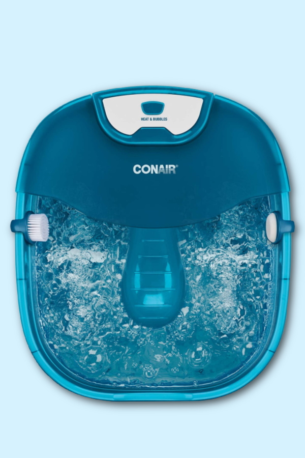 High-tech beauty gifts: The Conair pedicure foot spa with massage rollers