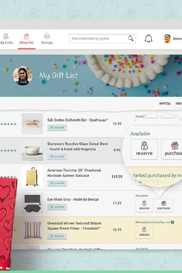 How families can use apps like Giftster and MyRegistry to organize family gift lists for the holidays