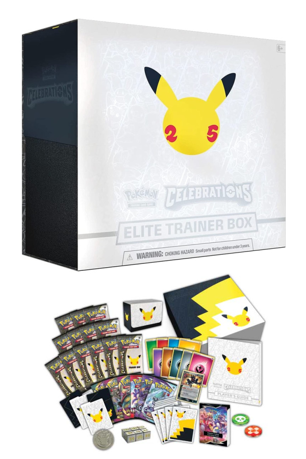 Best gifts for gamers 2021: The hot Pokemon Celebrations 25 Anniversary Elite Trainer Box, which is selling out everywhere