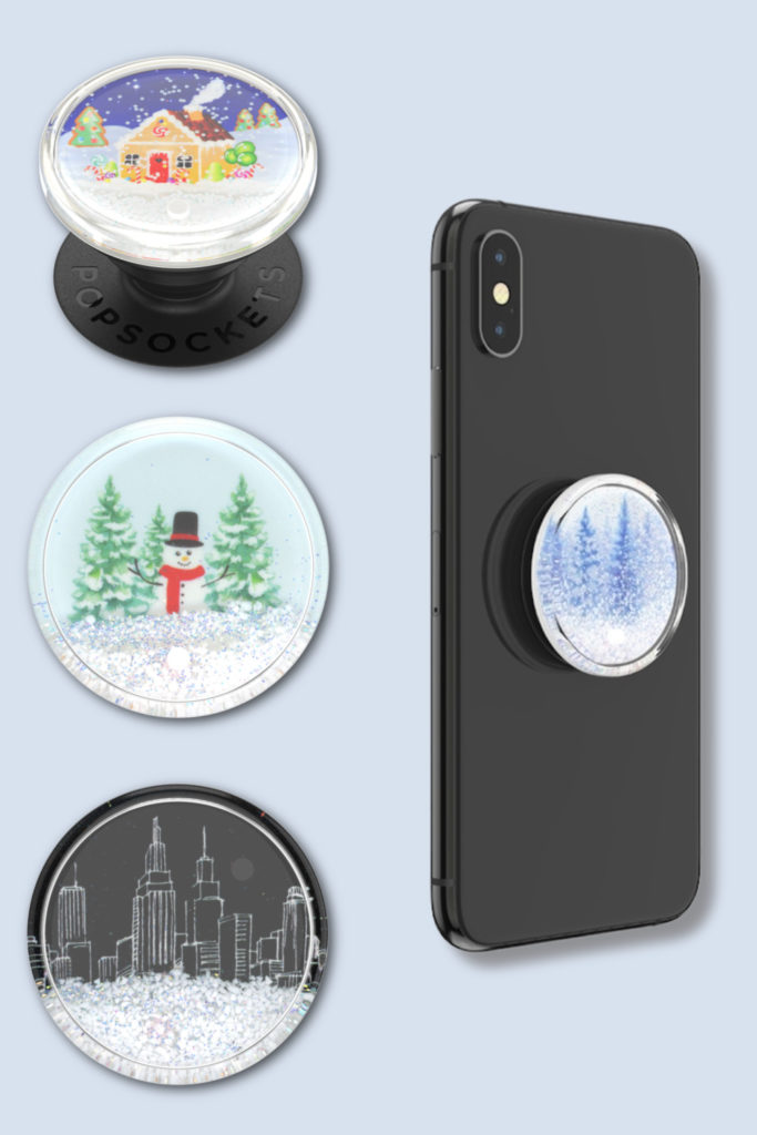 The new snow globe pop sockets make great little gifts or stocking stuffers | Cool Mom Tech