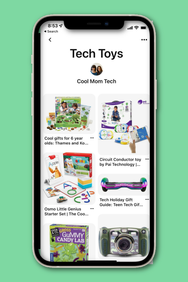Using Pinterest for kids' gift lists and other tech tips for the holidays