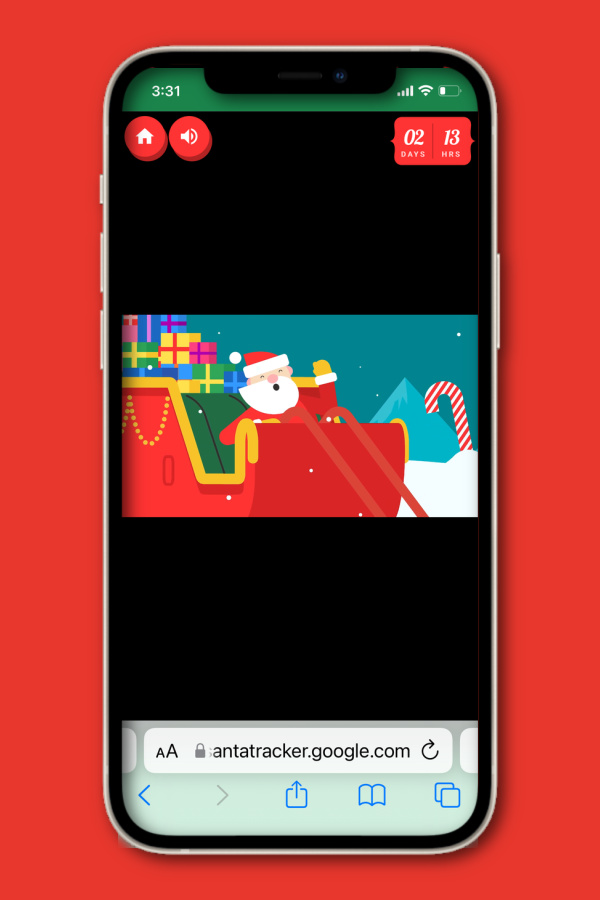 The best Santa apps: Google Santa Tracker as part of their Christmas Village