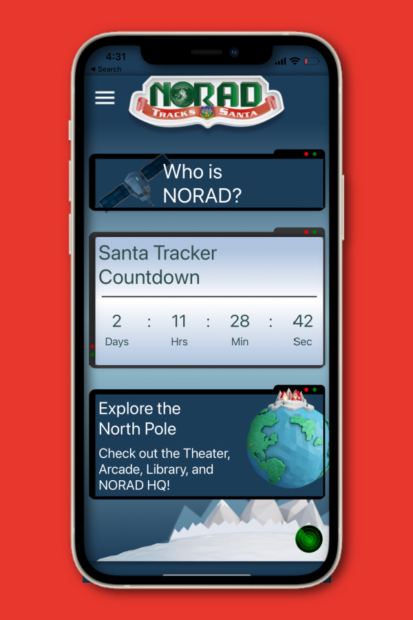 NORAD Santa Tracker: The classic now updated with some terrific new features for kids