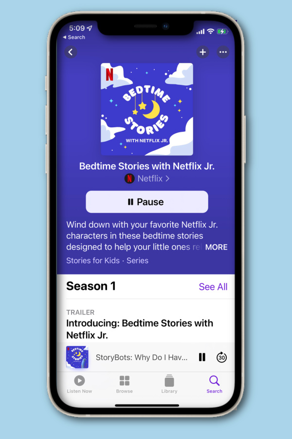 About the new Netflix Jr bedtime stories podcast for kids. Parents' lifesaver!