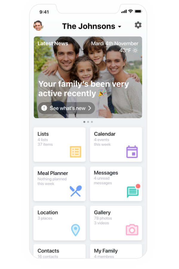 Best family organization apps: Family Wall app