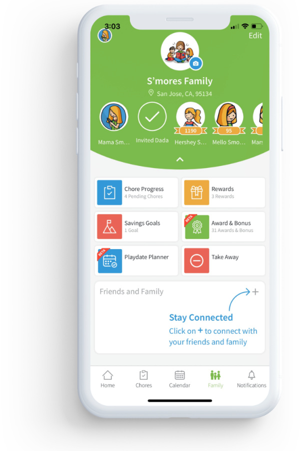 Best family organization apps: S'Mores Up app