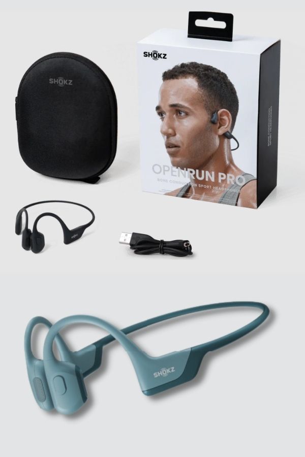 Shokz OpenRun Pro headphone are an amazing tech gift for moms who run or bike