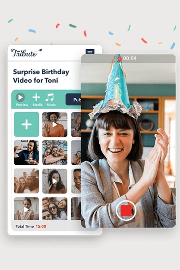 Make a group video easily using Tribute