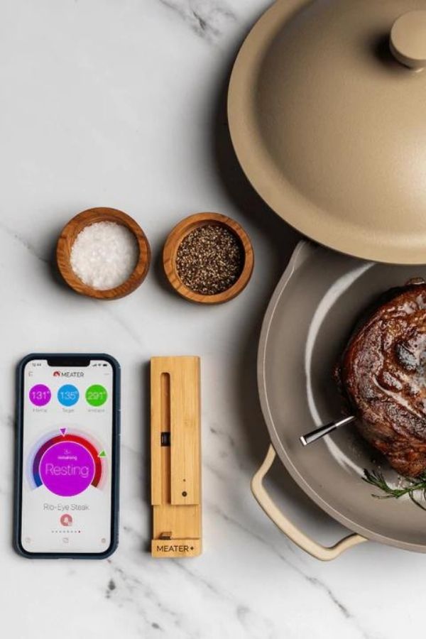 He'll be king of the grill for Father's Day with the Meater Plus smart thermometer