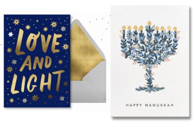 We’re spreading love to our Jewish friends and family with these Hanukkah ecards