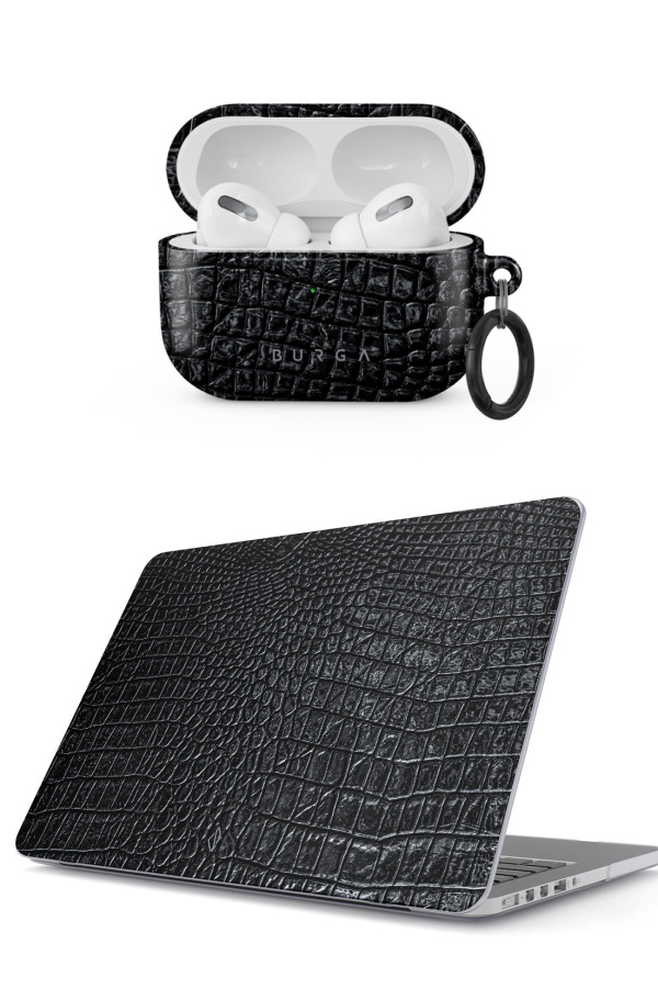 Burga's black faux snakeskin tech cases are cool, stylish, protective and affordable